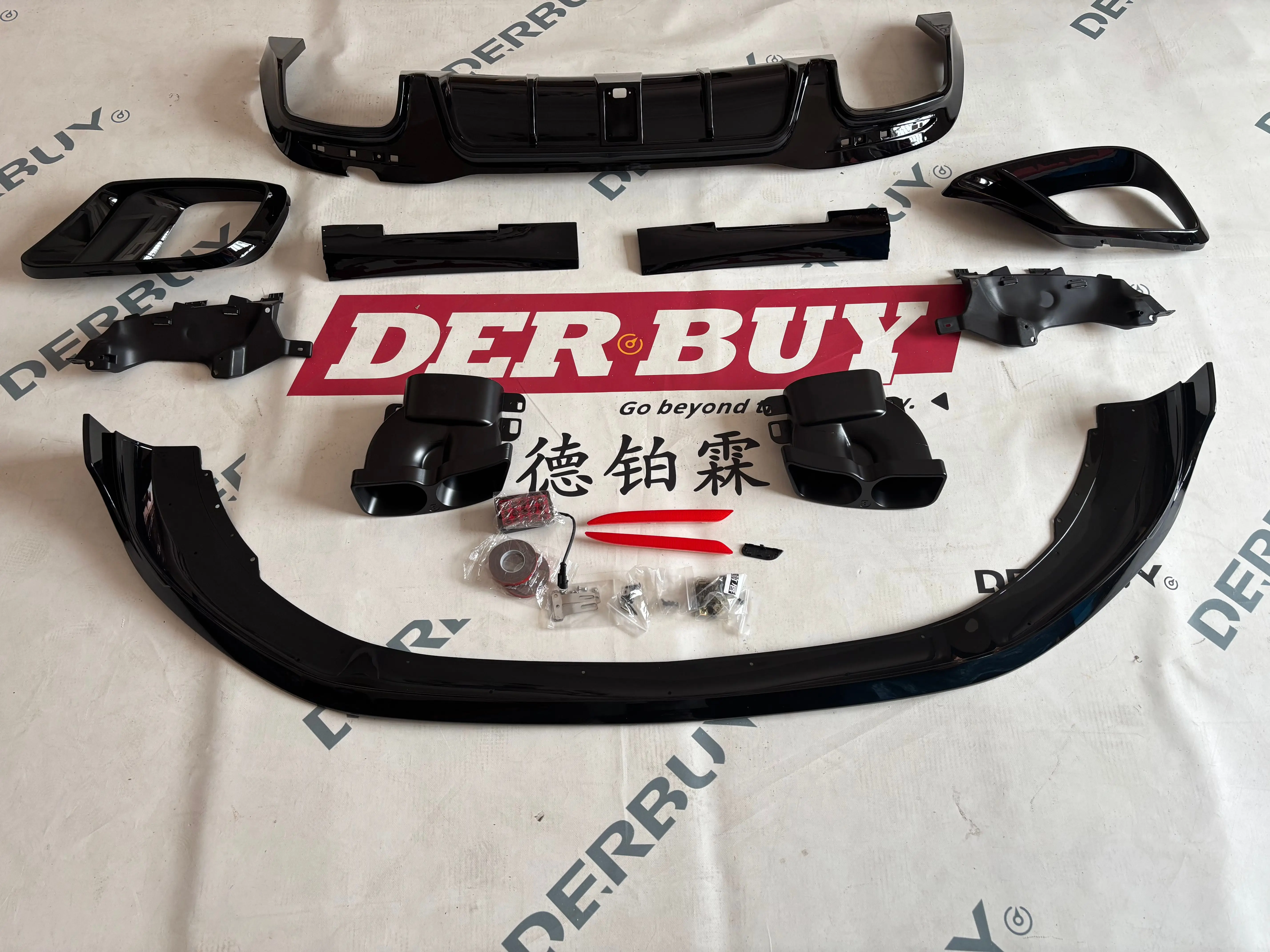 DB Auto Spare Parts Car Accessories Body Kit for Merc Edes-Ben Z S-series W222 Later Upgrade B700 Front Lip and Rear Lip Kit
