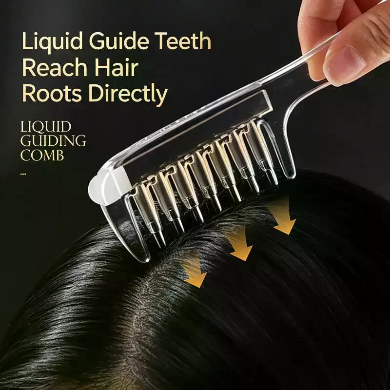 /Kuz/Multi-Function Mini Portable Head Applicator Anti-Frizz Scalp Nourish Hair Firming Applicator Anti-Static Hair Care