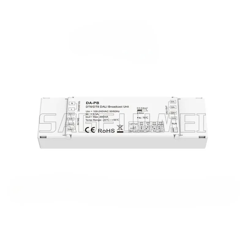 : DALI-DT6/DT8 signal broadcast repeater 100-240V bus power signal amplifier