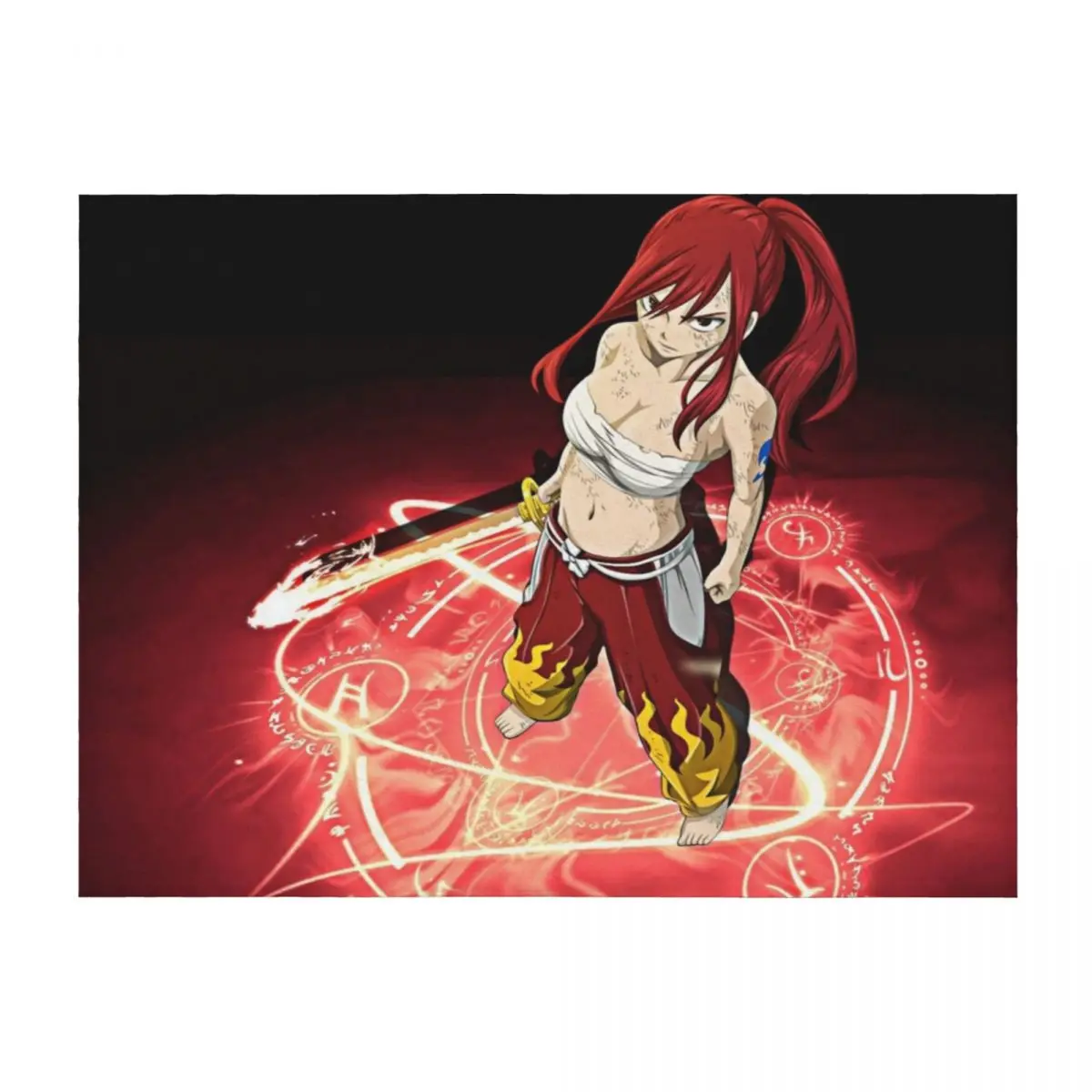 

Erza Scarlet Throw Blanket Furry For Decorative Sofa Beautifuls Winter beds Blankets