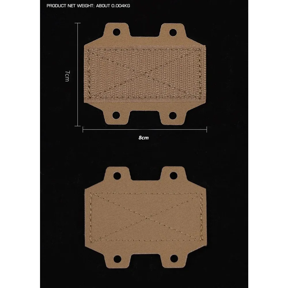 MHA Adapter Bridge Hook and Loop Modular Holster Adapter Mounting For Panel Two-piece Battle Belt Accessories