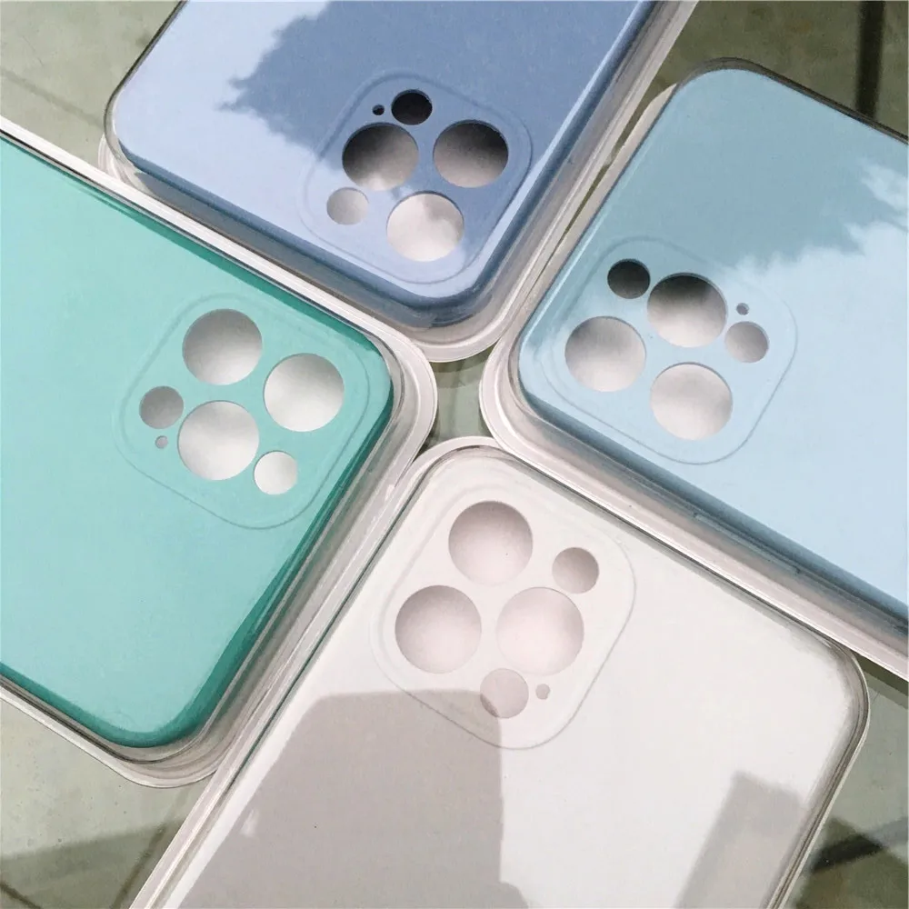 NEW 1:1 Phone Cases For iPhone 15 Pro Max 13 14 Pro Liquid Silicone Cases for iPhone 11 12 Pro Max Camera Protective Full Cover