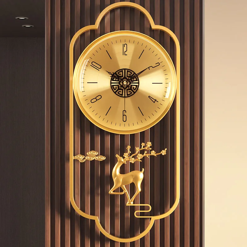 Nordic Luxury Clock Wall Digital Interior Modern Aesthetic Design Silent Wall Watch Fashion Creative Horloge Home Decoration