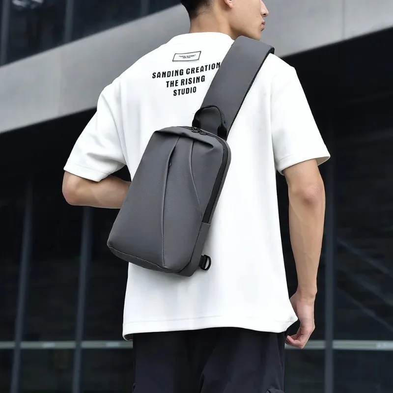 

New Men's Business Bag, Large Capacity Wear-resistant Waterproof Chest Bag, Multifunctional Sling Bag