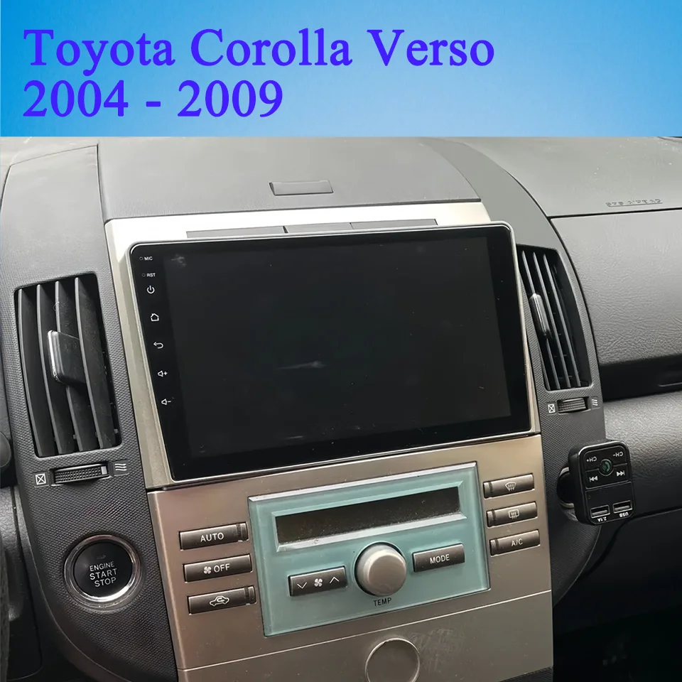 

Android 14 8G+128G Car Radio Tape Recorder For Toyota Corolla Verso 2004 2006 2008 2009 Car Video Audio A/V Head Unit GPS Navi