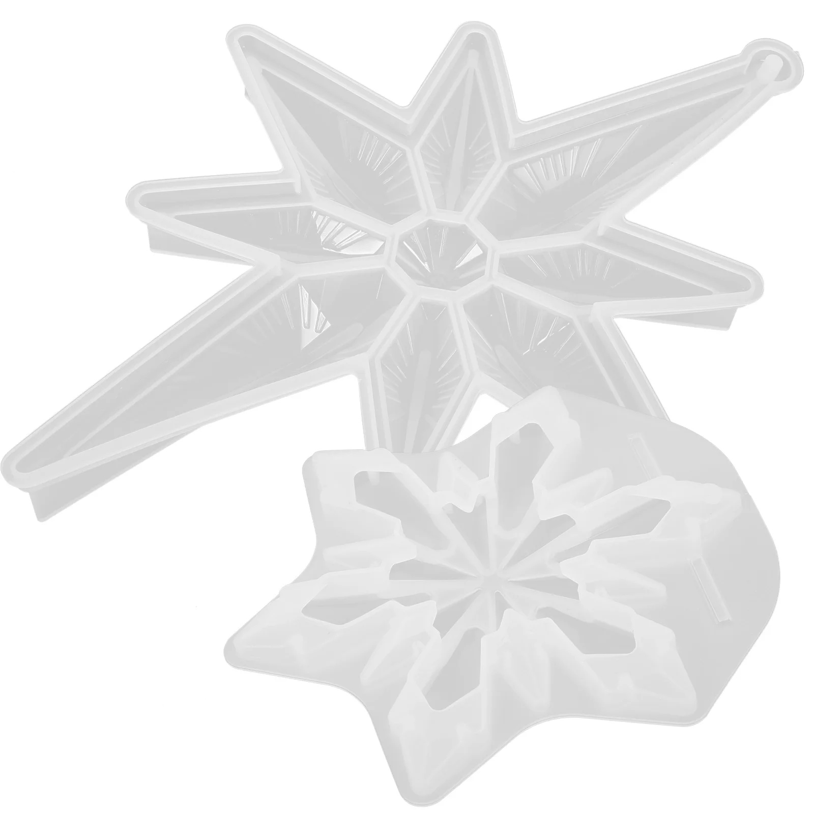 

2pcs Snowflake Silicone Mold for Crafts Holiday Epoxy Resin Decor Jewelry Accessories Making Supplies