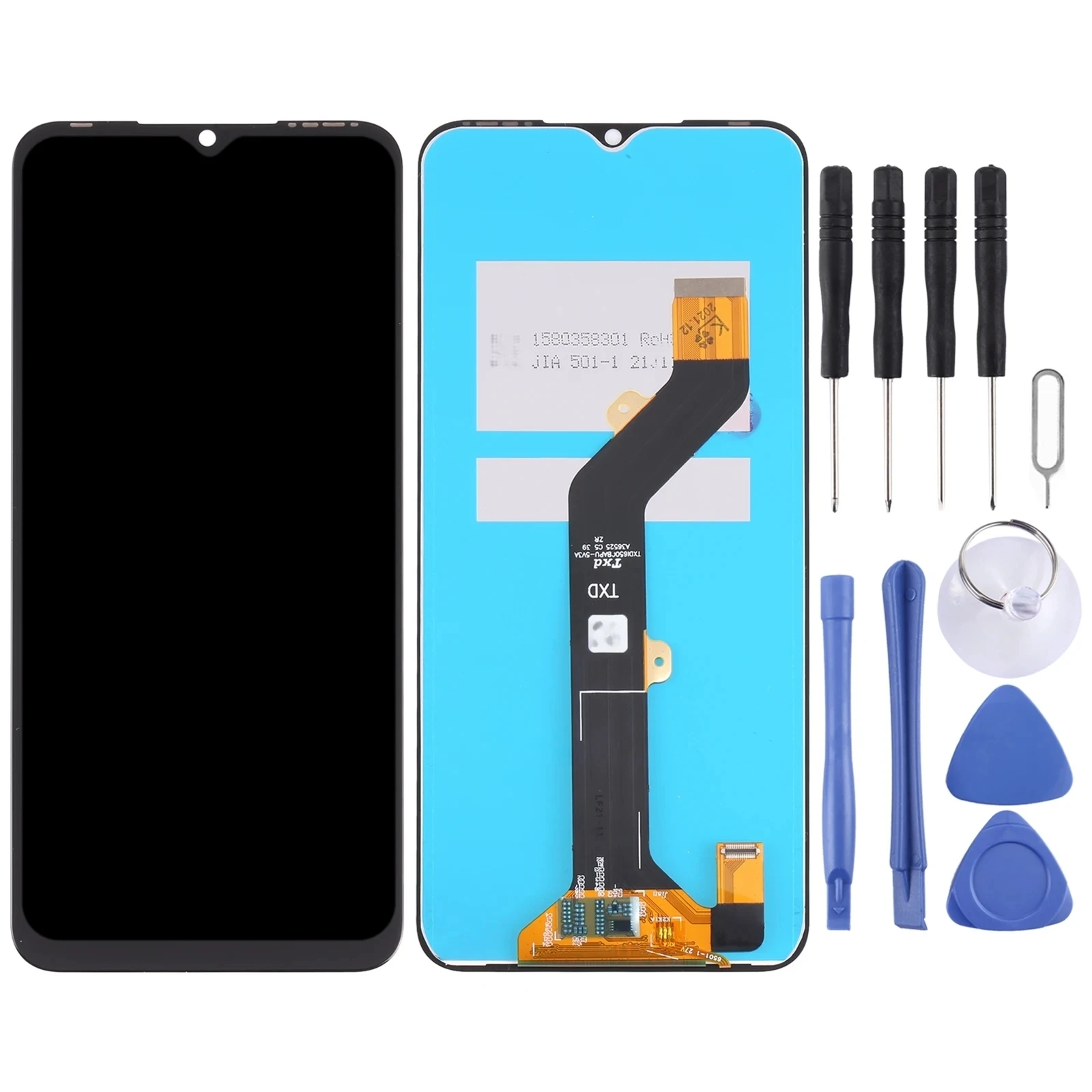 Display LCD Touch Screen per Itel S17 S661 S661W Digitizer Assembly sostituzione con protezione gratuita strumenti per cacciaviti con colla per vetro