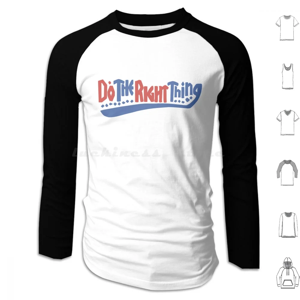 Do The Right Thing Hoodie Cotton Long Sleeve Spikelee Dtrt Dotherightthing Film Movie Cult Lovehate Love Hate Shop Cinema
