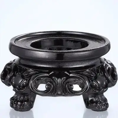 

Mini Crystal Ball Stand Resin Base Hollow Retro Design for Crystal Sphere Decorative Home Ornament Bedroom Bathroom Living Room