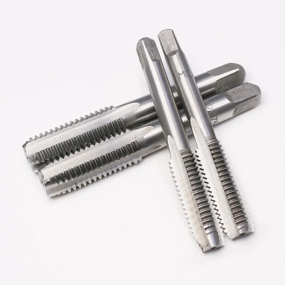 High Speed Steel Straight Flute Tap Right Hand Thread Standard Screw Screw Tapping Tool Drill Thread Tool Metric Plug Tap