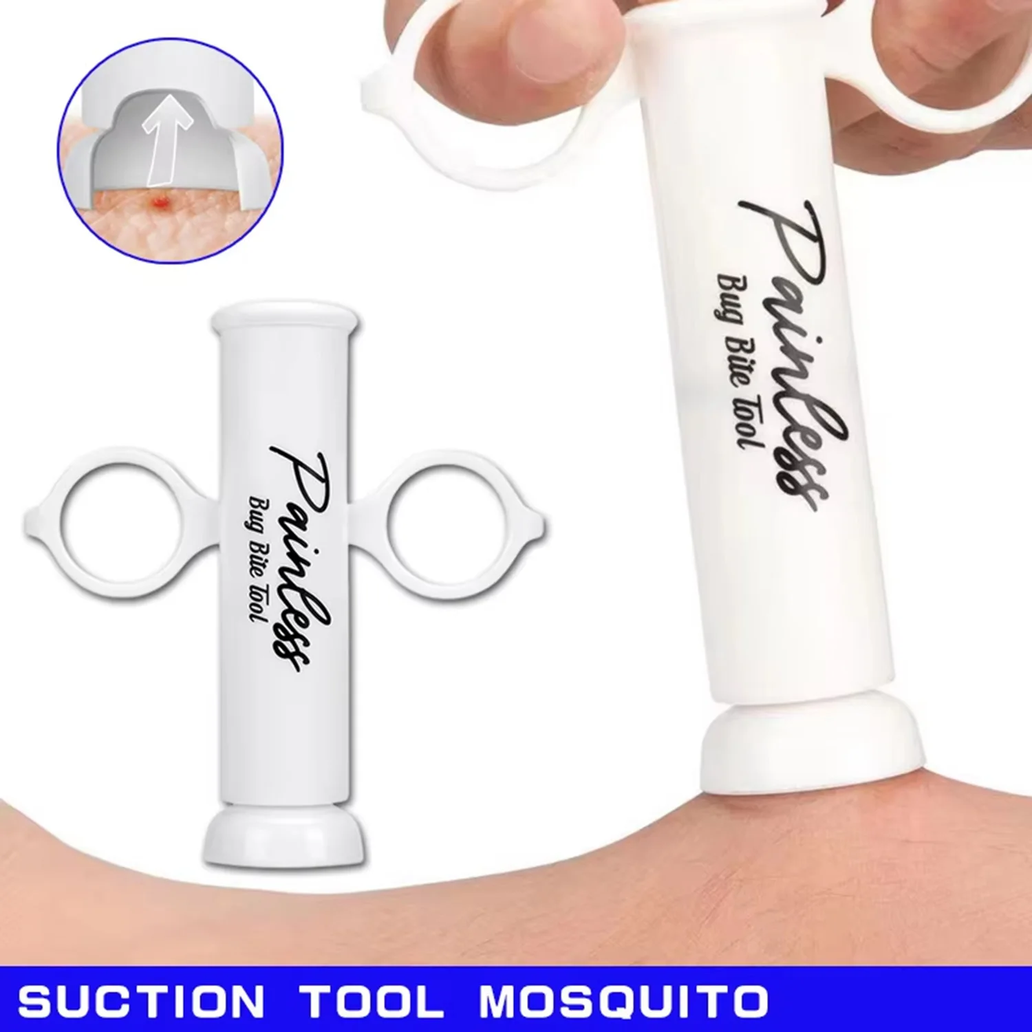 Bug Bite Relief Suction Tool Chemical Free Natural Itch Eraser for Kids Adults Mosquito Bee Sting Portable Reusable First Aid