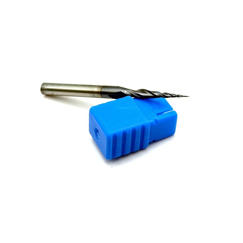

JERRAY R0.1mmx D3.175/4mm Tungsten solid carbide Tapered Ball Nose End Mills Wood working CNC 2D 3D Carving Bits Milling cut