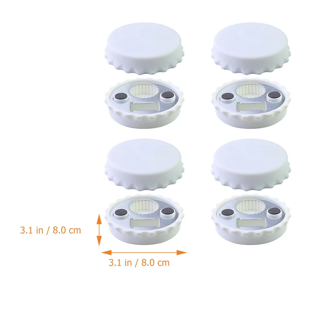

8Pcs Beer Bottle Cap Fridge Magnets with Opener Function Refrigerator Magnets Decor for Home Office Metal Surface Adsorption