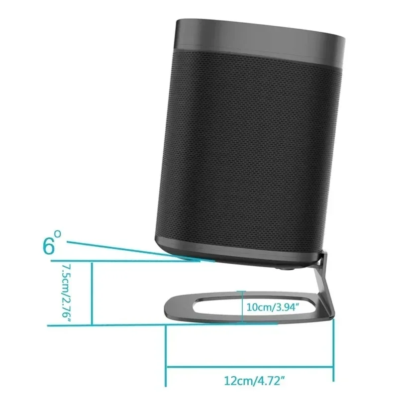 1 pz staffa per altoparlante compatibile Bluetooth supporto da tavolo in metallo per gancio per altoparlante intelligente per SONOS per Play SL supporto per mensola