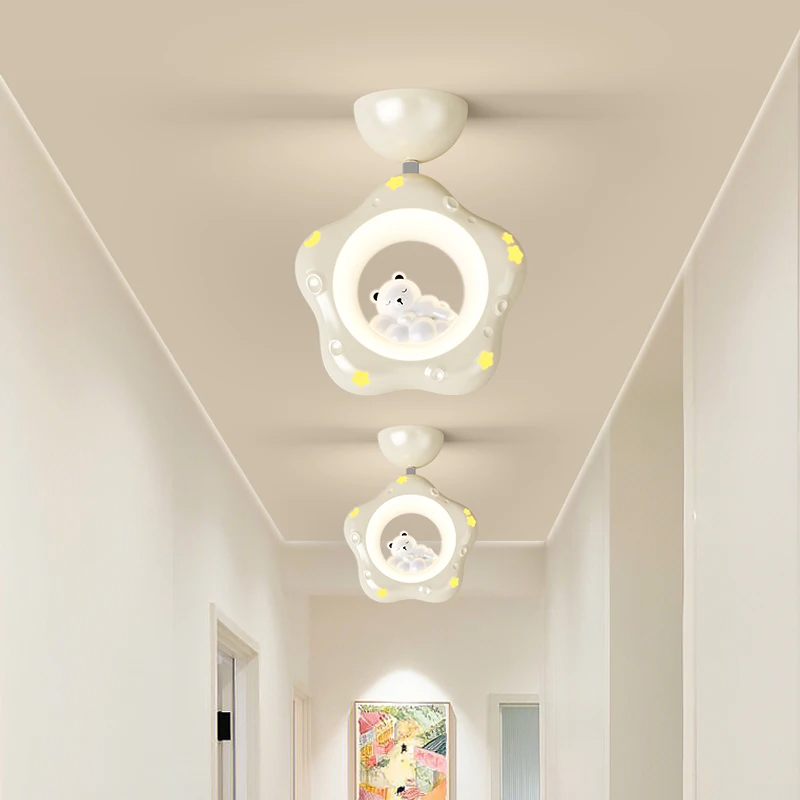 

Modern Led Chandeliers White Milk Coffee Color Light For Ceiling Modern Corridor Living Room Balcony Bedroom HomeDecor Lustre