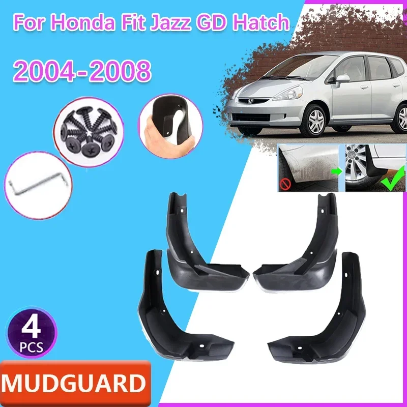 

For Honda Fit Jazz GD1 Hatchback 2004~2008 Mud Flaps Splash Guard Mudguards MudFlaps Front Rear Wheel Fender Styling