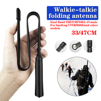 Baofeng CS Tactical Antenna Walkie Talkie Foldable VHF UHF UV16 UV5R UV82 888S UV10R SMA-Female Dual Band Ham Radio Accessories