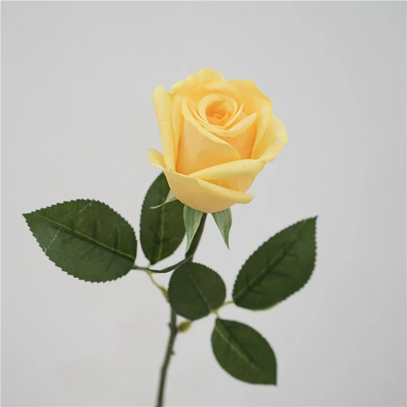 10 Stück Handgefühl-ähnliche, feuchtigkeitsspendende Rosen, künstliche Blumen, Brautstrauß, Hochzeitsdekoration, Rosenblumen, Hochzeitsfeier, Heimdekoration – Detail 4
