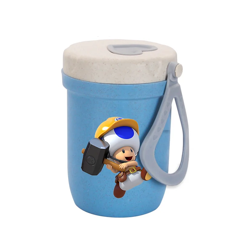 Чашки для воды Super Marios для мальчиков и девочек, портативная бутылка для воды с мультяшным аниме и принтом, детская герметичная спортивная бутылка для воды на открытом воздухе, подарки