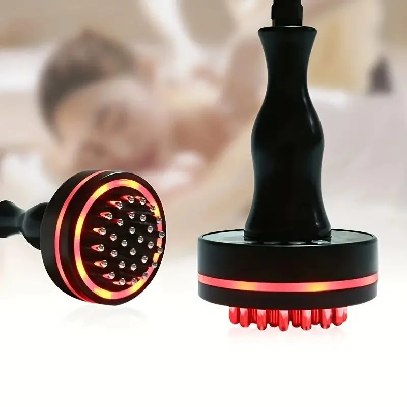 Dispositivo elétrico de massagem para raspagem de meridianos, terapia de aquecimento por vibração de microcorrente, massageador corporal anticelulite