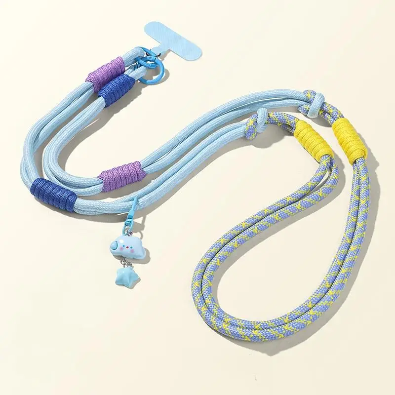 Personalisiertes Trendiges Zweifarbiges Universelles Handy-Lanyard, Anti-Verlust-Gurt, Diagonaler Langer Schulter-Sicherheitsgurt – Detail 6