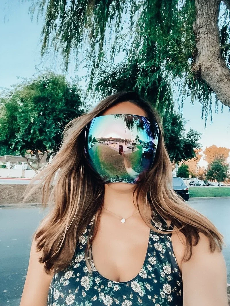 OVERSIZED FULL FACE Polarized Large MIRROR Sunglasses Huge Big Face SHIELD MASK - Image 2