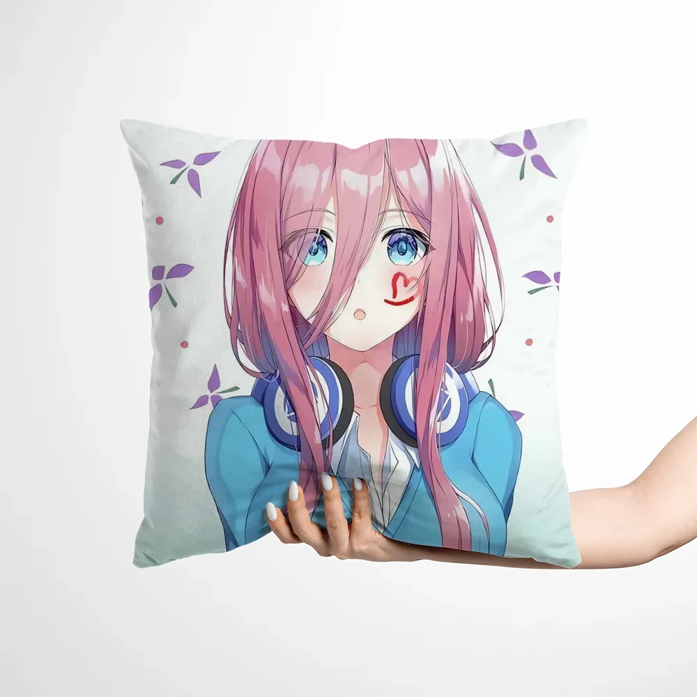 The Quintessential Quintuplets Cute Pillows for Decoration Kawaii Cushion Cover 50x50 Room Cushions Body Pillow Cover 45x45 Hugs