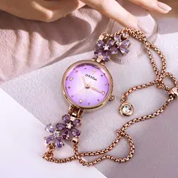 Women's Watch Brand Fashion Light Luxury Bracelet Chain Watch Waterproof Women's Watch Quartz Clock Reloj L141