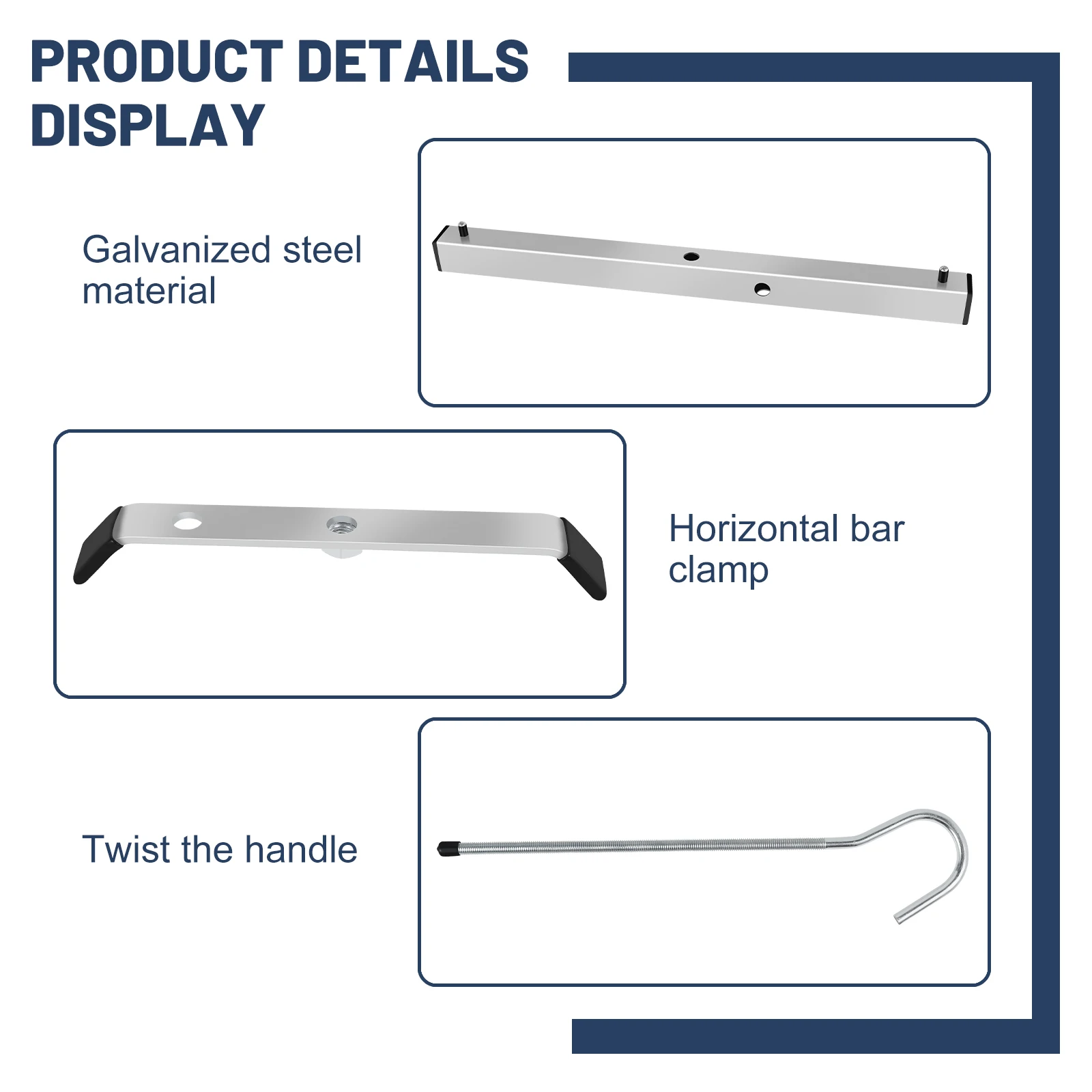 Pinces de Toit en Échelle en Acier pour Voiture Serrures T1, Facile à Installer, Flexibles à Utiliser
