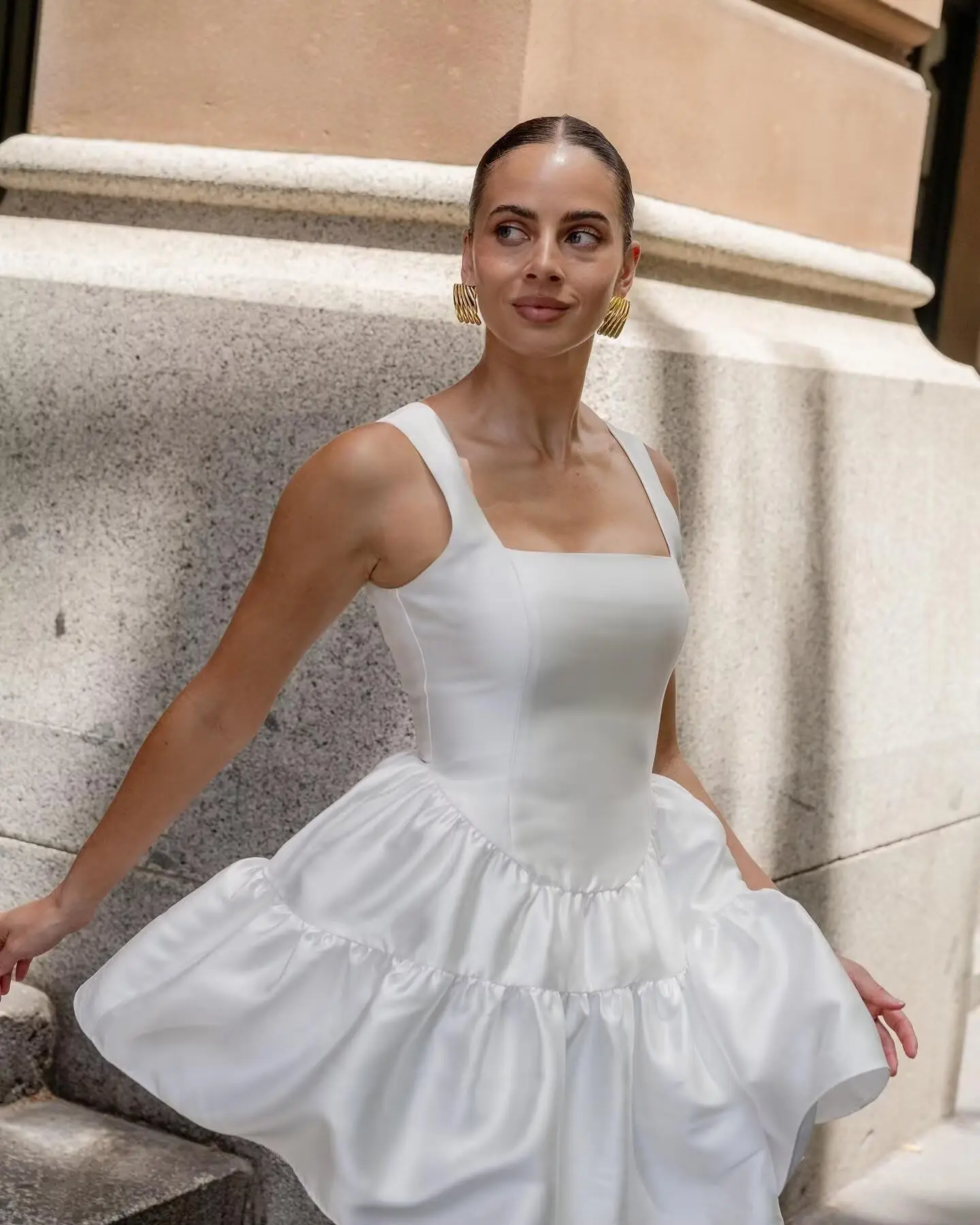 

Платья для встречи выпускников для подростков, атласные короткие трапециевидные коктейльные платья для выпускного вечера