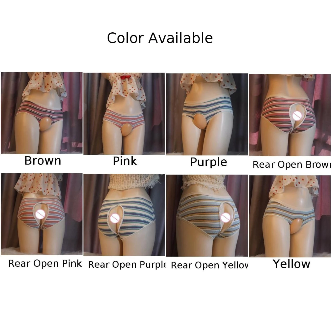 ملابس داخلية للرجال مفتوحة المنشعب للاستخدام المنزلي باللون البني العلامة التجارية الجديدة المخفية المفتوحة المنشعب ملخصات الكرة الحقيبة المشارب نمط الكرة الحقيبة