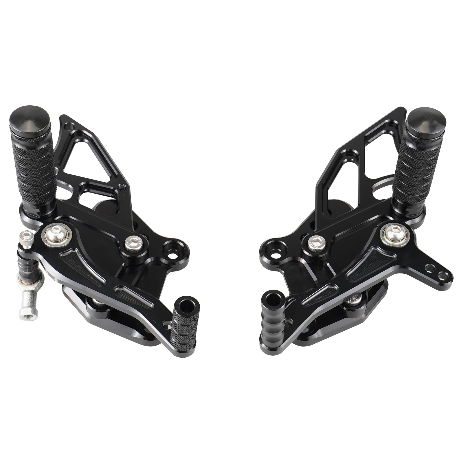 NICECNC Für Kawasaki Ninja 300 /Ninja EX300 2013-2017 Motorrad-Rennsport Verstellbare Hintere Fußrasten Ninja300 EX300 2017 2016 2015 2014 2013