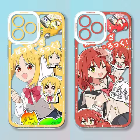 Anime Cute Bocchi The Rock Case For Samsung Galaxy S24 S23 S22 Ultra S21 S20 FE Note 20 10 Plus A15 A25 A35 A55 Silicone Cover