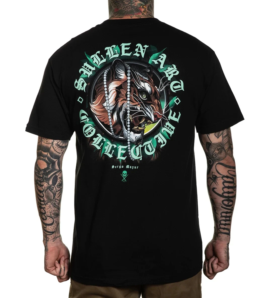 Sullen Pin Up Punk Bike Street Gothic Americana Tattoo Art Mens JADED TIGER High-end Luxury Unisex Style Both of Men and Women