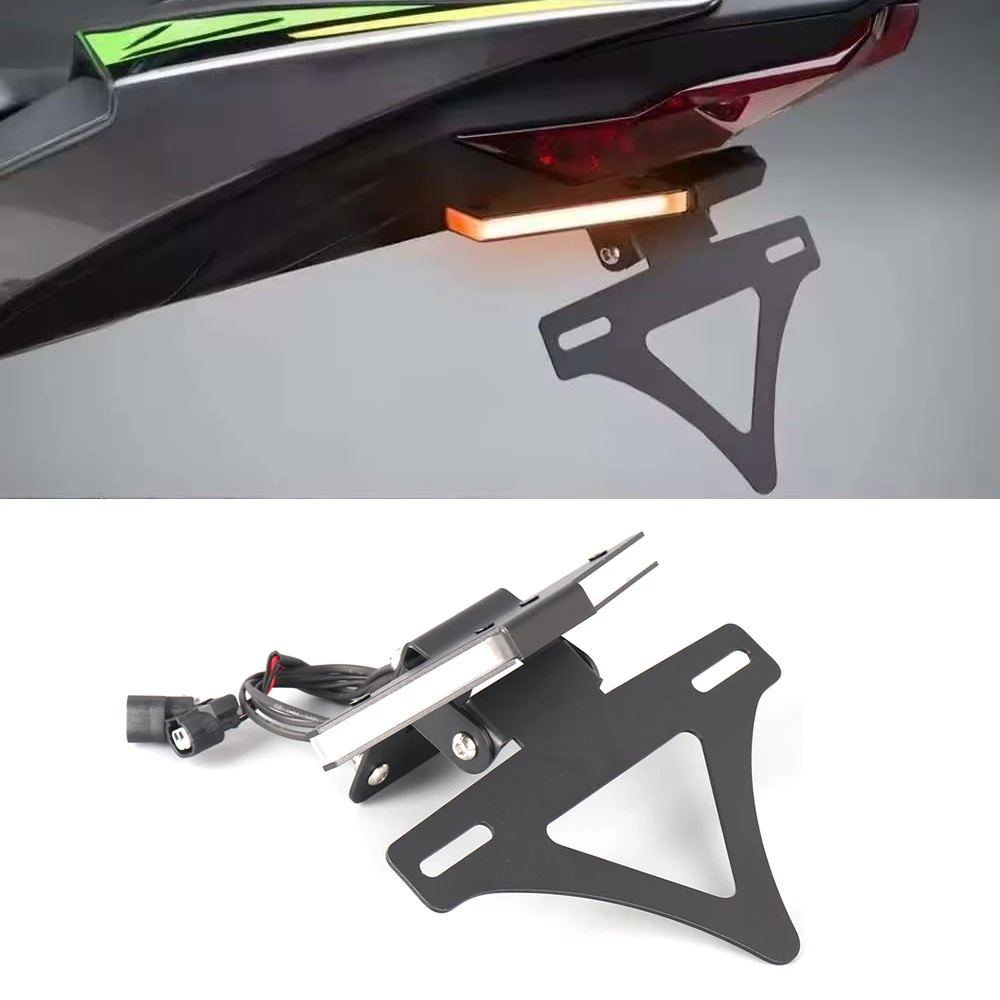 

For KAWASAKI Ninja ZX-6R NINJA ZX 636 2024 2025 NEW Motorcycle Tail Tidy Rear Fender Eliminator LED Light License Plate Holder