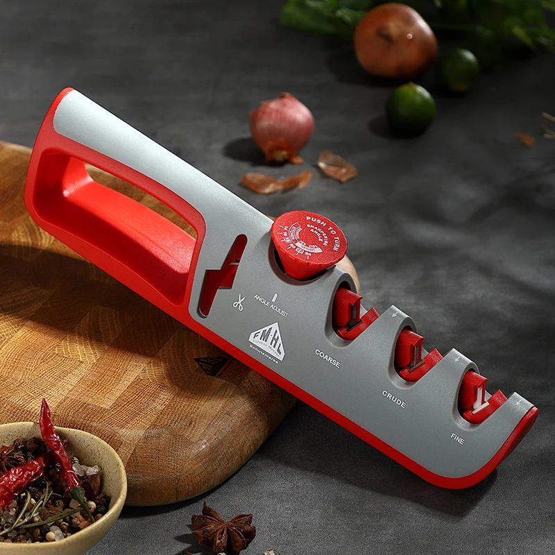 Multifunctionele 4In1 Messenslijper Verstelbare Hoek Keuken Schaar Professionele Slijpmachine Cutter Wiel Slijpgereedschap