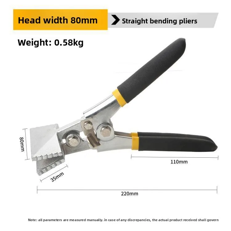 

Multifunctional Electrician Flanging Pliers Metal Sheet Bender Bending Tool