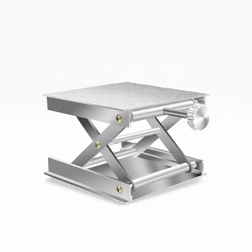 Adjustable Aluminum Lab Stand Manual Scissor Lifting Table For Infrared Leveling Calibration Positioner Tool