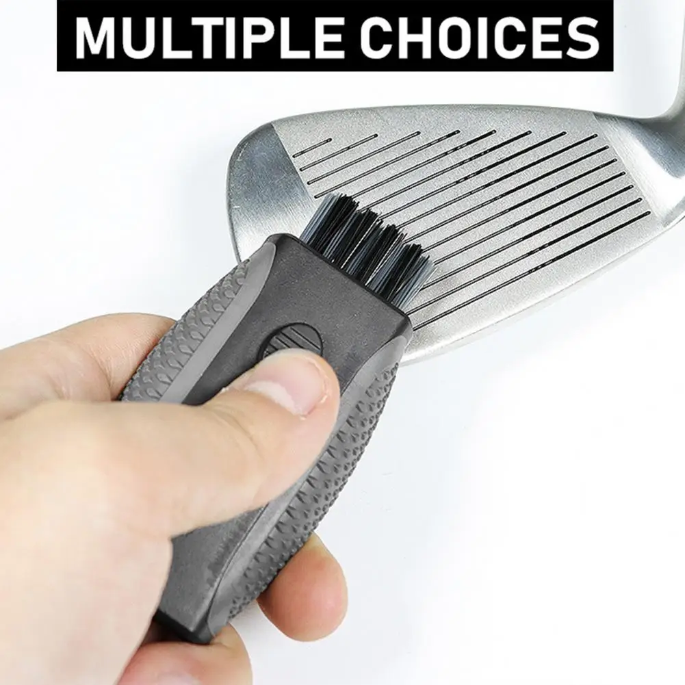 

6.5*4cm Golf Cleaning Brush Golf Ball Grooves Cleaner Brush Putter Wedges Cleaner 2 In 1 Retractable Golf Club Cleaning Tool