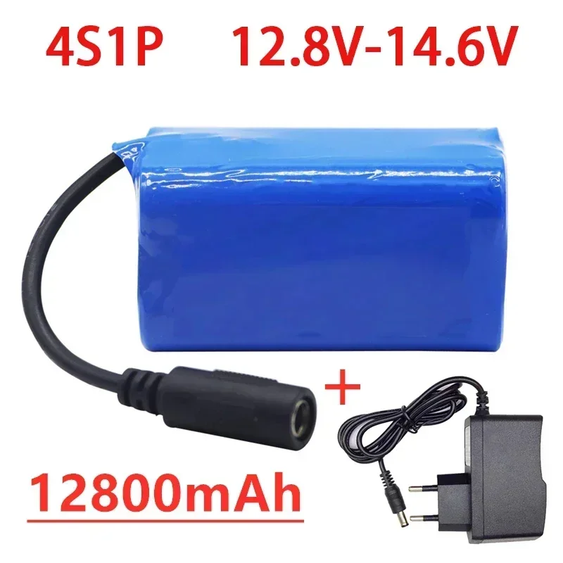 12.8 V 12800 mAh  18650 Li-lon Battery bike lights Head lamp special battery pack DC 5.5MM