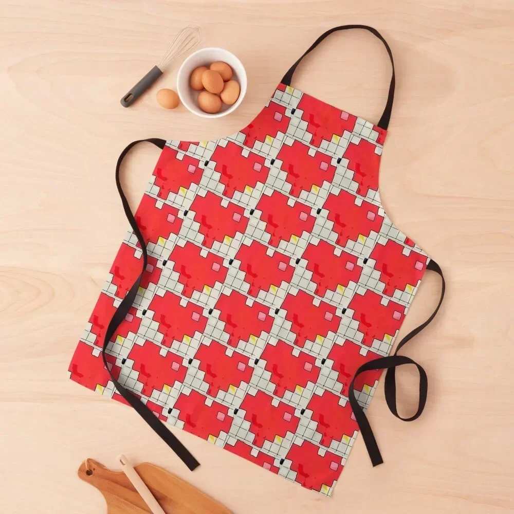 

Digital Heart Apron Goods For Home And Kitchen work gowns for women cleaning manicurist For Kitchen Women Apron