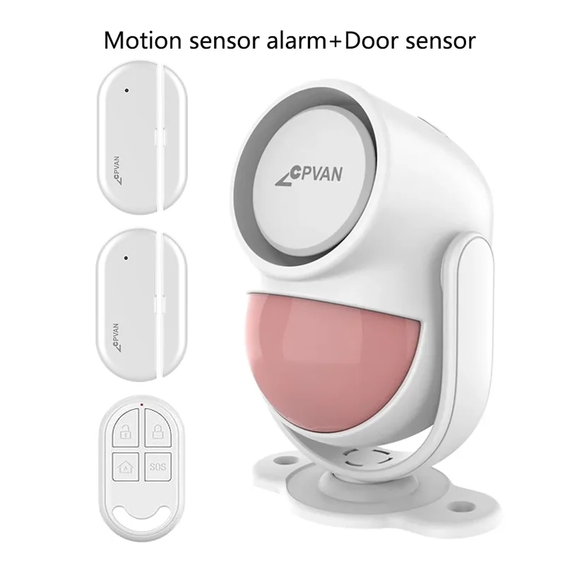 CPVAN Infrared Detectors PIR Montion Sensor Light 433MHz Wireless for Home Security Alarm System