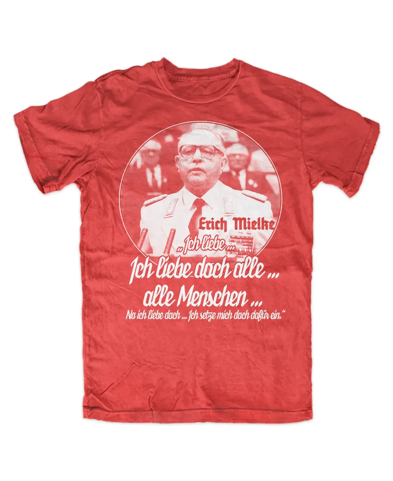 Erich Mielke I love everyone.... T-shirt RED GDR OSSI Eastern cult Stasi FUN