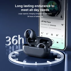 Upgrade Pro TWS Ear Hook Headset Sound Earcuffs Earring Wireless Bluetooth Earbuds  Sport Earphones