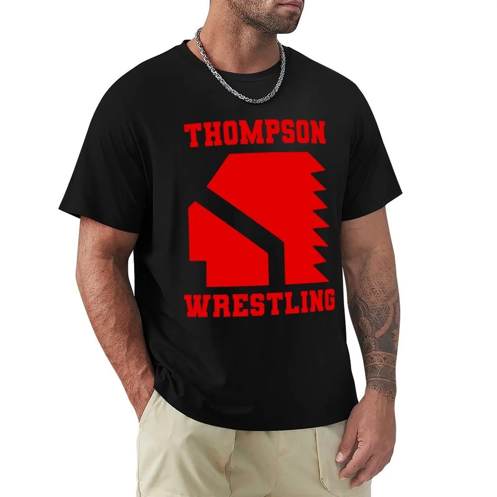 

Thompson Wrestling Vision Quest Matthew Modine T-Shirt Functional Casual Short Sleeve Tee