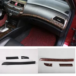 For Honda Accord 8th 2008-2012 LHD Car Dashboard Decoration Strips Trim Stickers Interior Auto Accessory Styling Moldings