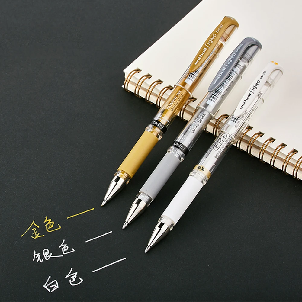 Uni Ball Signo جل Pen, UM-153, 0.1 مللي متر, تجفيف سريع, رسم فني, رسم يدوي, قلم تحديد, لوازم فنية, قرطاسية مدرسية, 1 قطعة