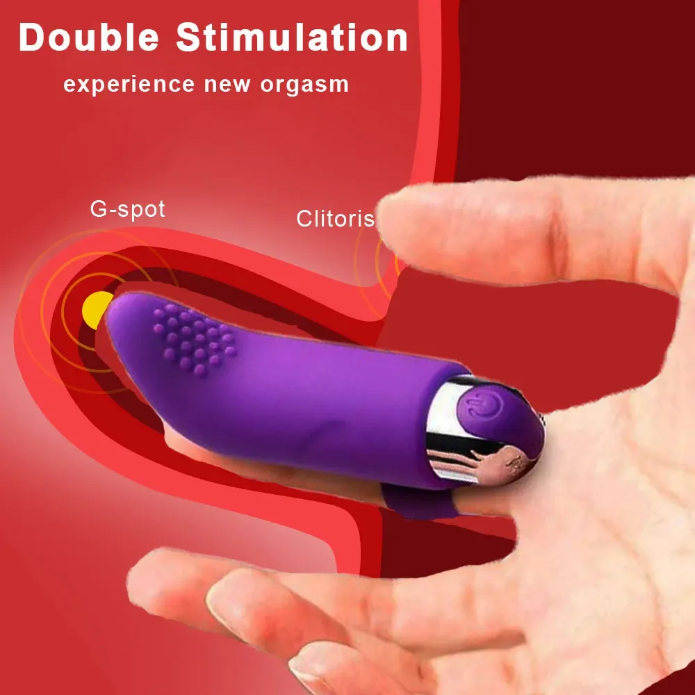 USB Charging Finger Vibrator 10 Speed Clitoris Dildo Stimulation Silicone Sex Toys For Women Massage Vibrating Adult Sex Product