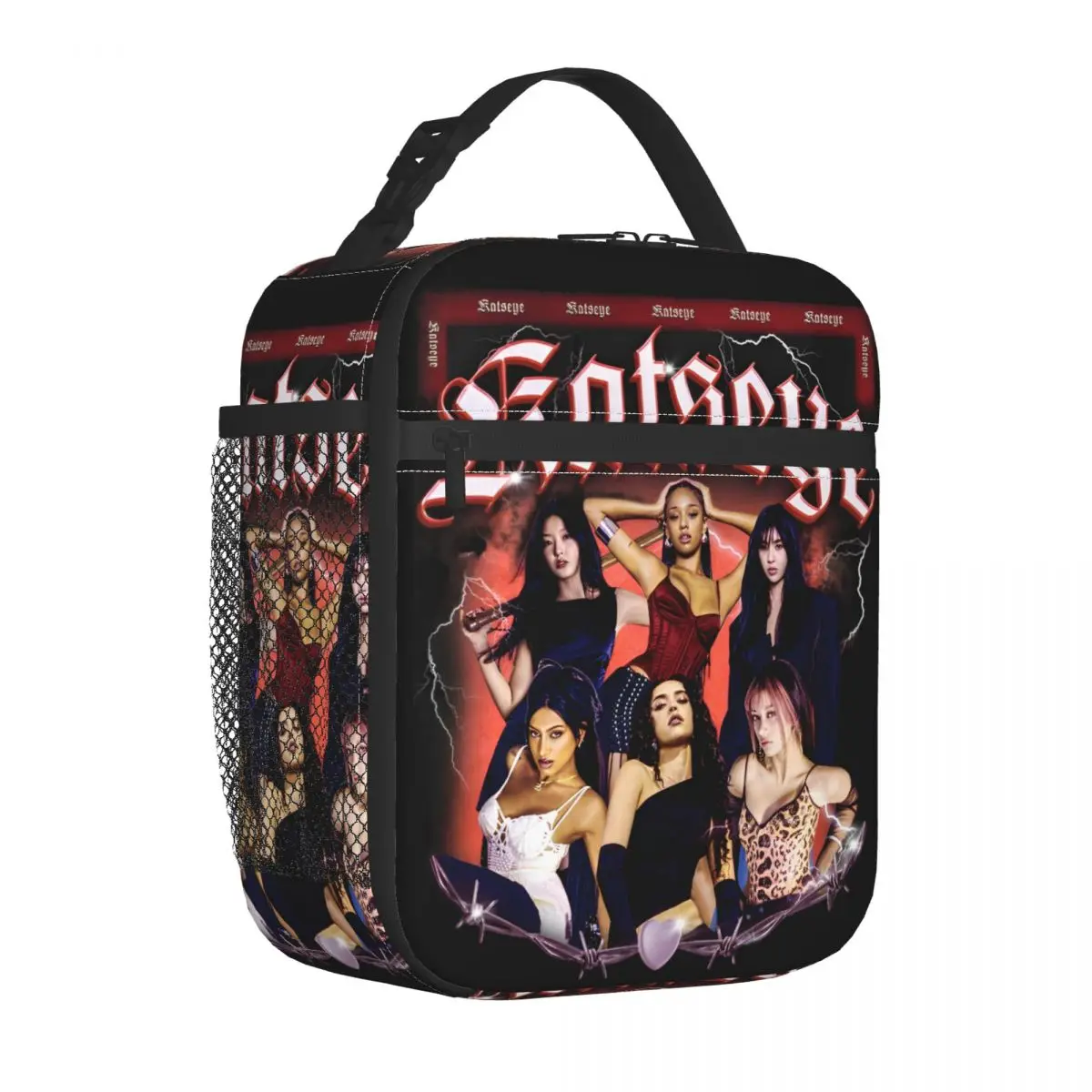 Katseyes Kpop Insulated Lunch Bag Large Gnarly Gabriela Soft is Strong Reusable Thermal Bag Lunch Box Tote College Picnic