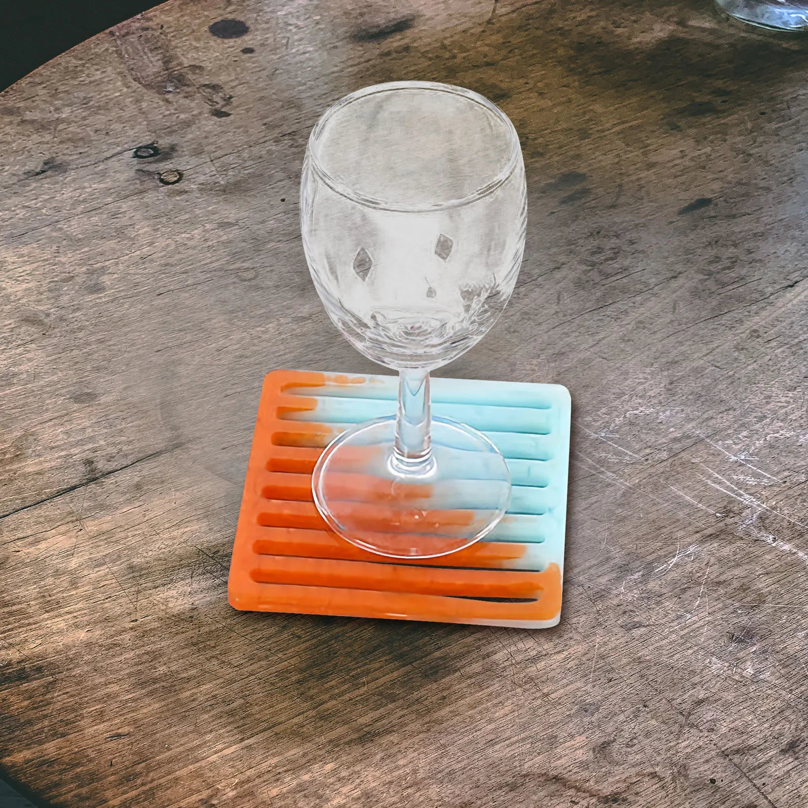 

2 Pcs Coaster Mold Cup Holder Silicone Moulds DIY Crystal Epoxy H Gifts Easy Clean Durability Practical Fine Workmanship
